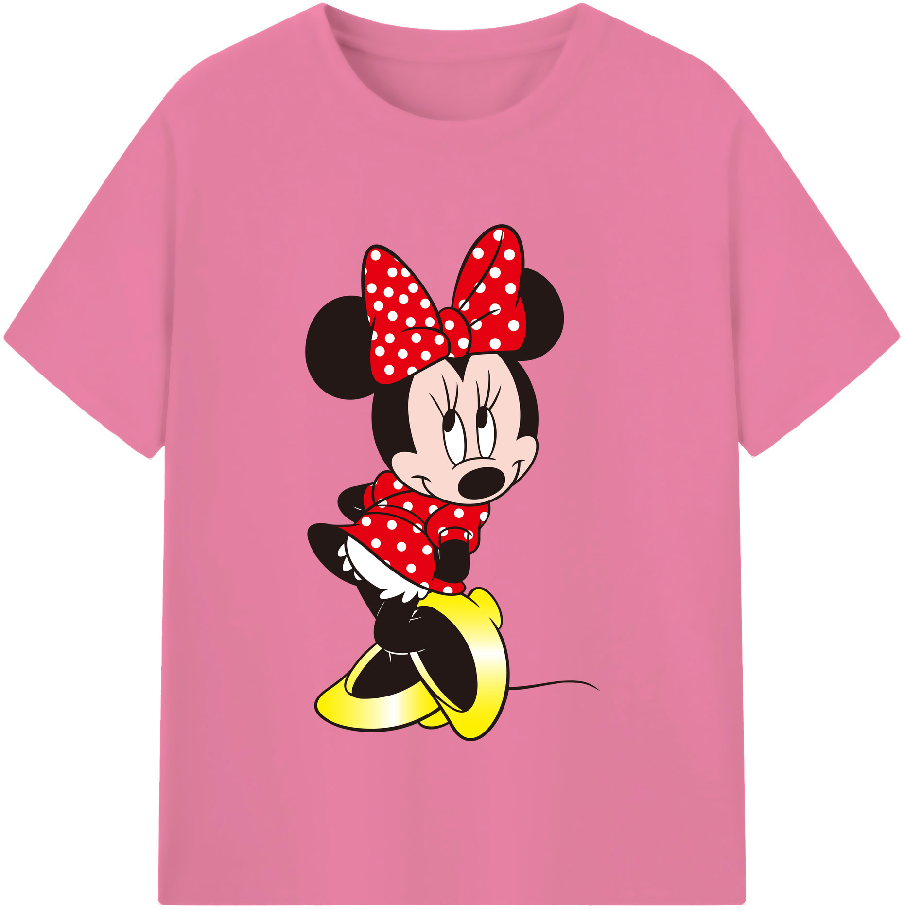 （画像用） ミッキーマウス Mickey Mouse 綿100％半袖Tシャツ（フロントプリント）